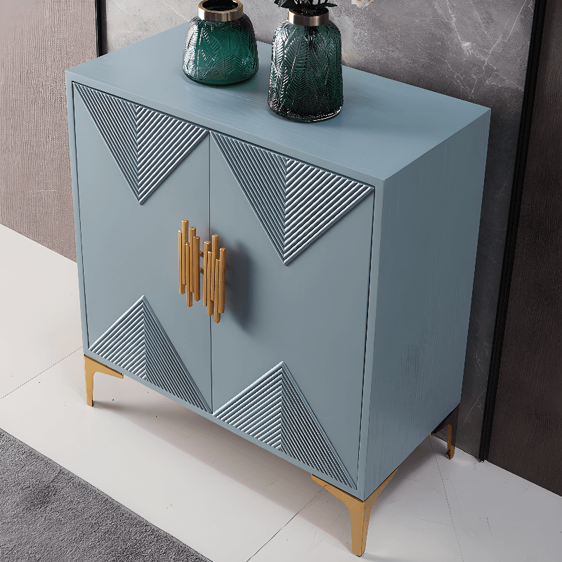 Glamorous Self-supporting Cerulean Accent Cabinet/Accent Chest for Drawing Room - image 6