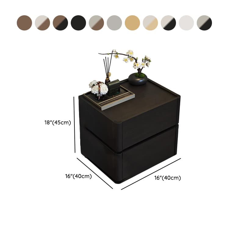 Modish Nightstand With Drawer Organization Featuring 2 Drawers and Composite Wood Countertop - image 18