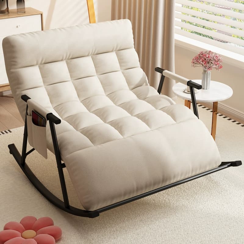 Stylish and Modern Upholstered Rocking Chair for Home Decor - Comfortable Seating with Track Arms - image 13