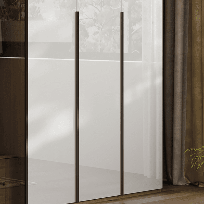 Casual White Lumber Wardrobe Closet with Soft Close Drawer, Door, Interior Shelves, and Clothing Rod - image 9