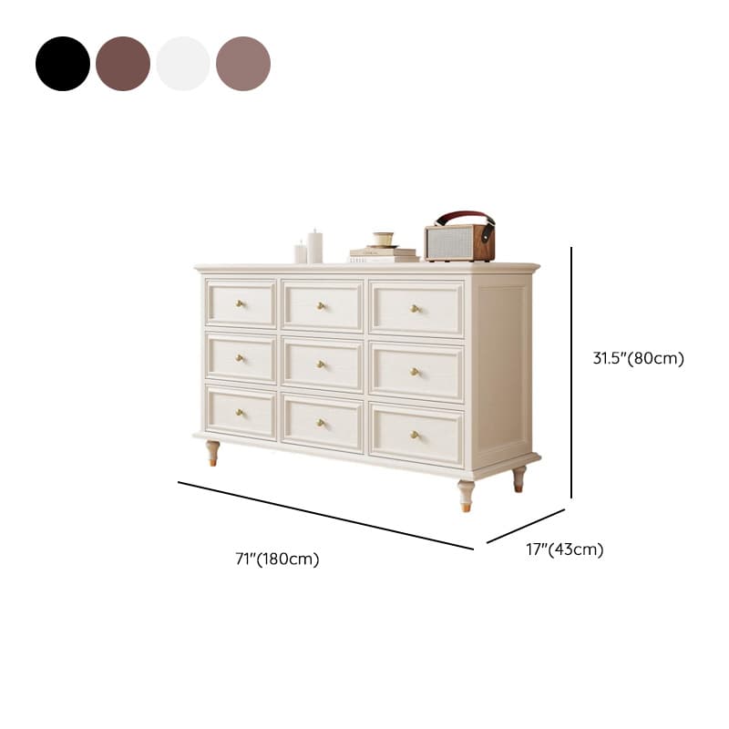 Simplistic Natural Wood Double Dresser with 8 Drawers/10 Drawers/5 Drawers in Horizontal/Vertical Orientation - image 16