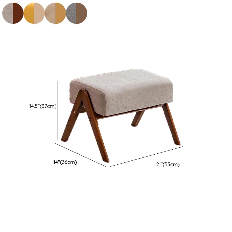 Modern Simple Style Wood Rocking Chair Couch with Cushioned Upholstery & Track Arm - image 15