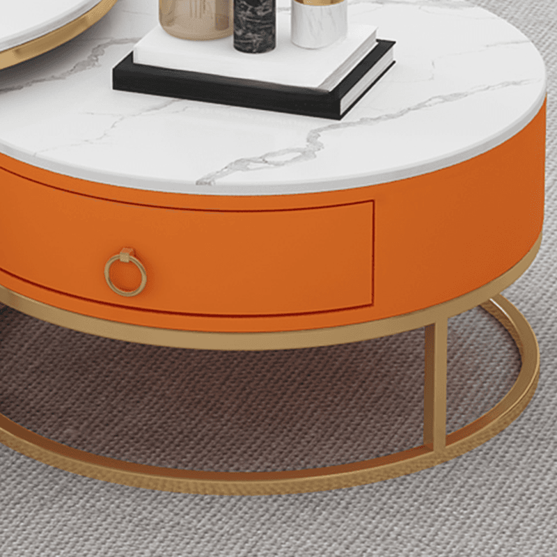 Nested Coffee Table with Rounded Top and Structured Base for Foyer Use - image 10