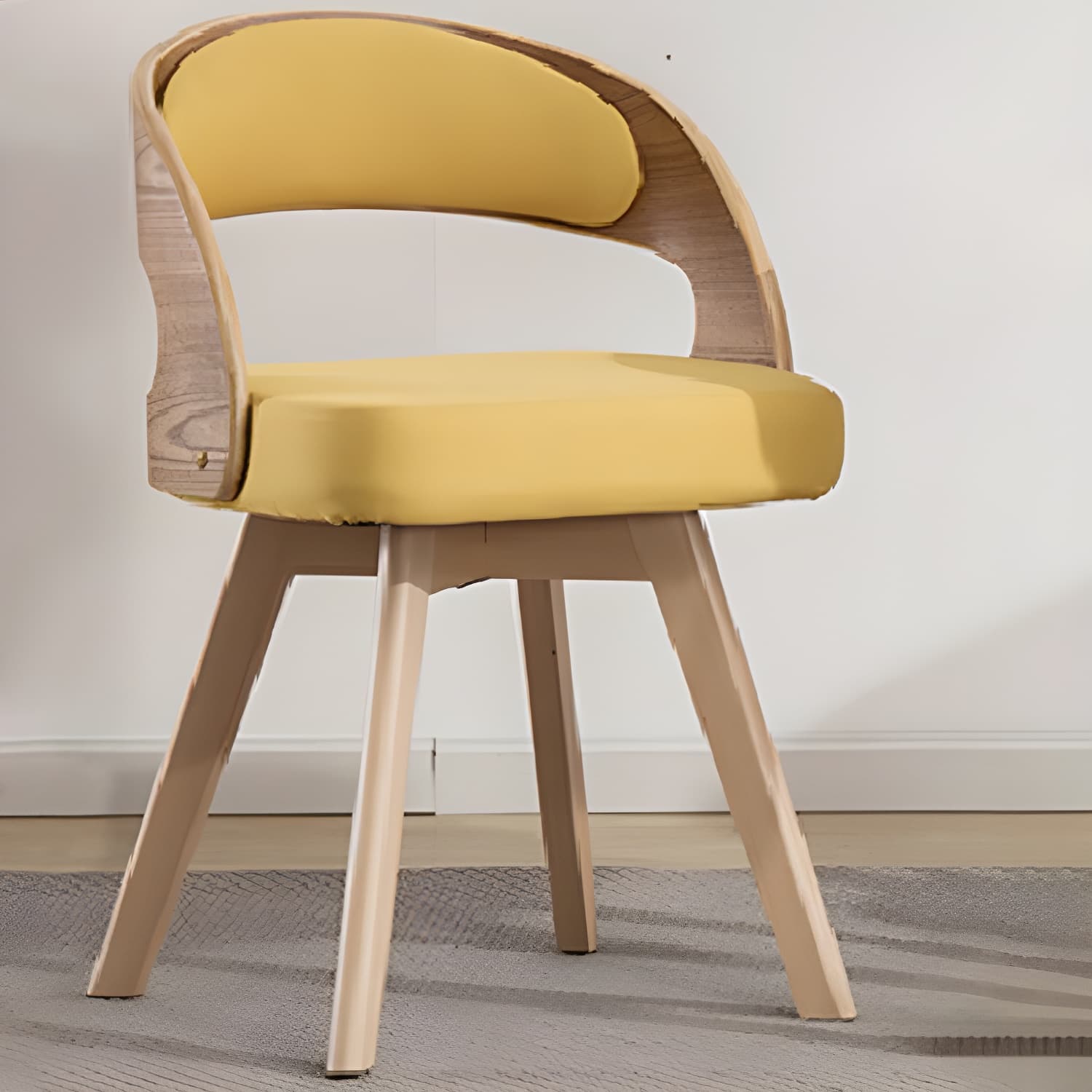 Contemporary Swivel Side Dining Room Chair Open Back Chair for Home Use - image 7