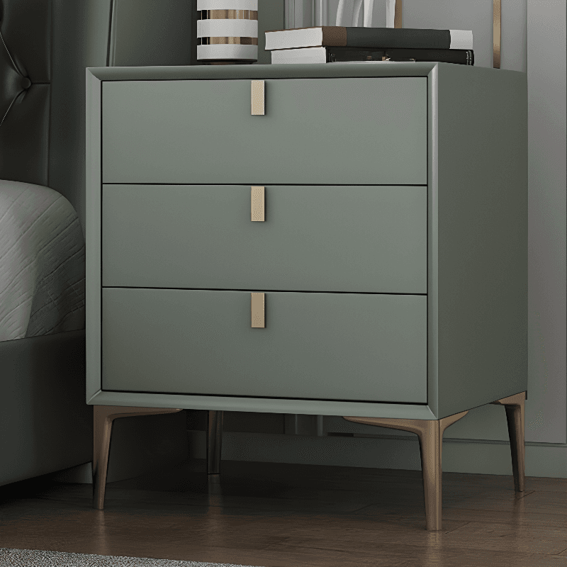 Modern Lumber Nightstand With Drawer Storage & Leg, 3 Drawers/2 Drawers - image 10
