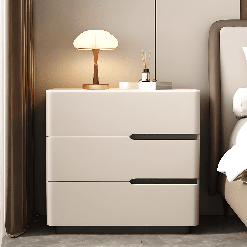 Organic Modern Nightstand With Drawer Organization Featuring Stone Countertop - image 11