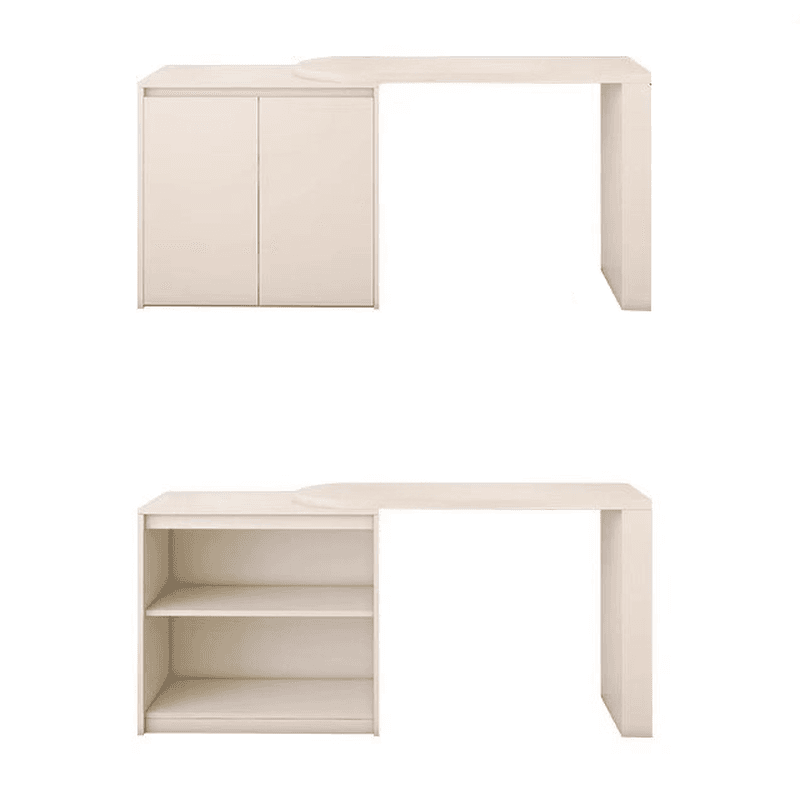 Modish Engineered Wood Large Makeup Vanity with 3 Drawers