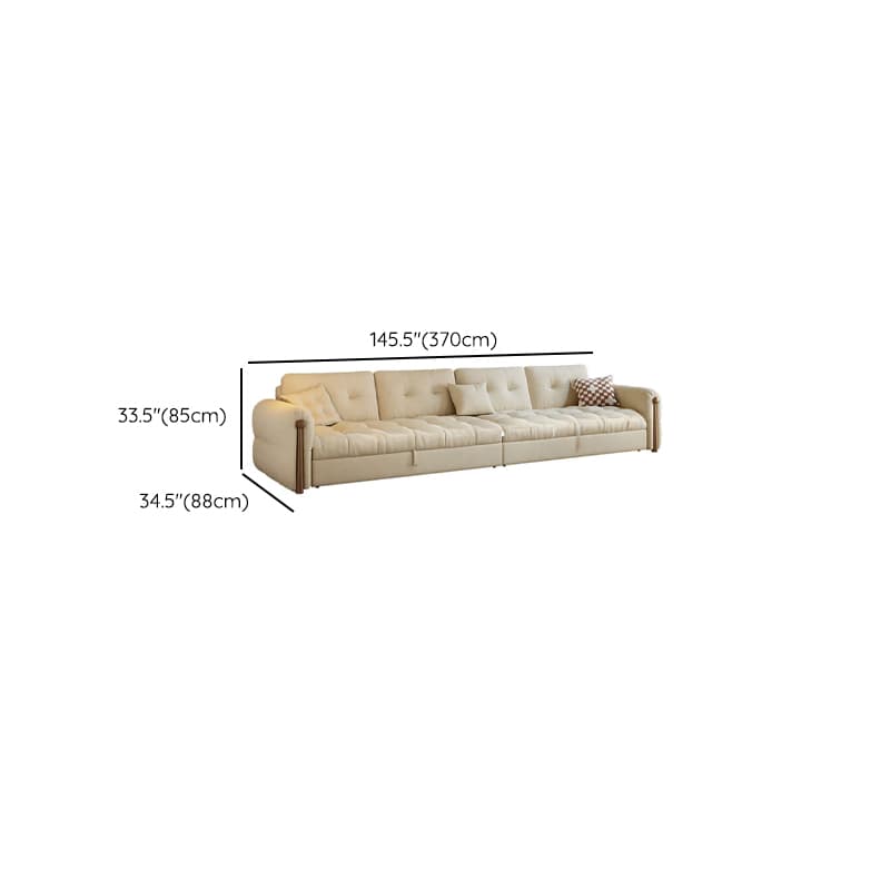 L-Shape/Straight Sofa/Sofa Chaise with Under-seat-storage, Left Hand Facing Orientation, Round Arm, and Button-tufted Details - image 16