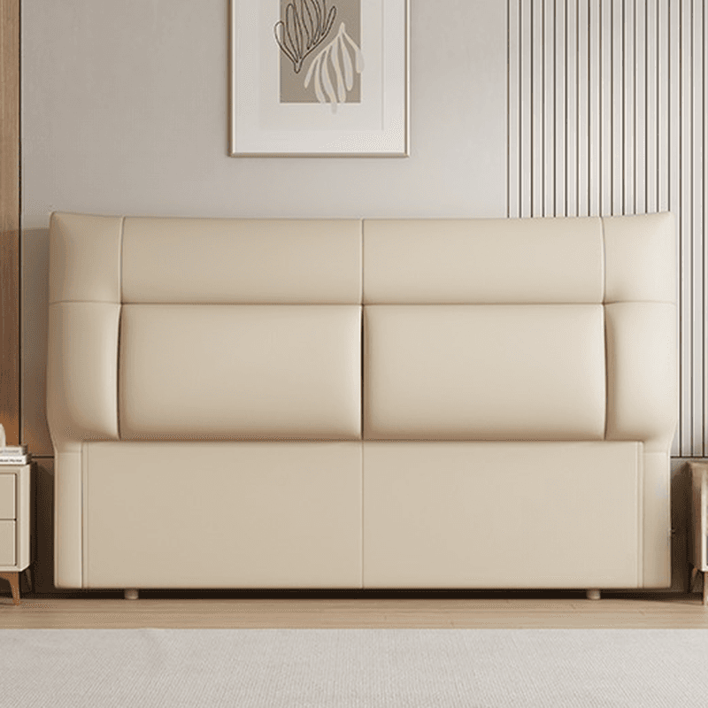 Trendy Panel Headboard in Natural Wood with No Distressing, Rectangle Shape for Queen/Full Bed, Featuring Sponge Upholstery and Standard Height - image 11