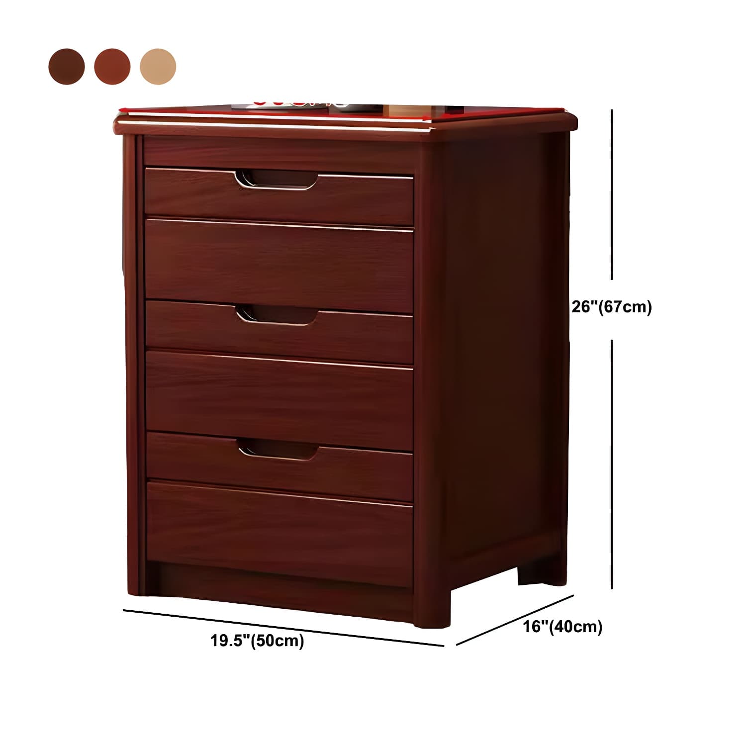 Modern Rectangle Side Cabinet Soft Close Drawers Wood Storage Cabinet - image 17