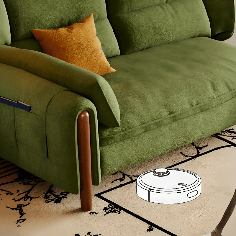 Straight/L-Shape Olive Green Sofa/Corner Sectional with Horizontal/Left Orientation - image 5