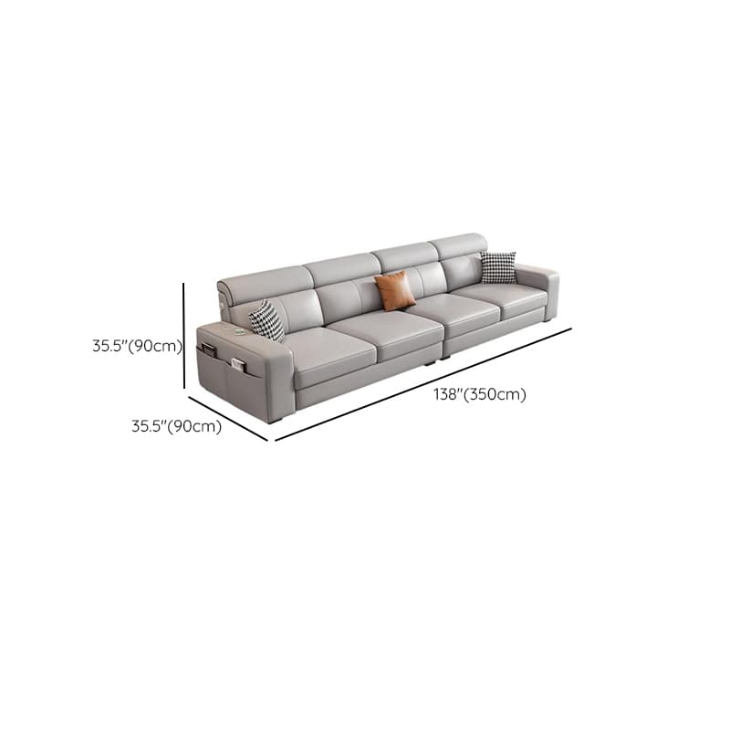 L-Shape/Straight Sofa/Sofa Chaise with USB Port, Left/Horizontal Orientation - image 18