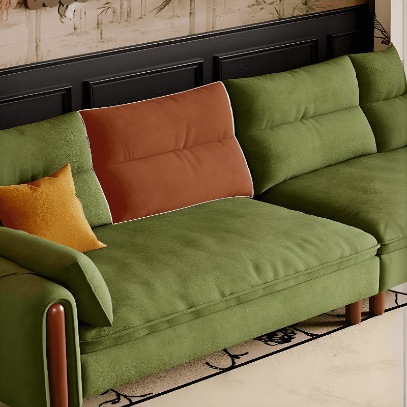 Straight/L-Shape Olive Green Sofa/Corner Sectional with Horizontal/Left Orientation - image 4