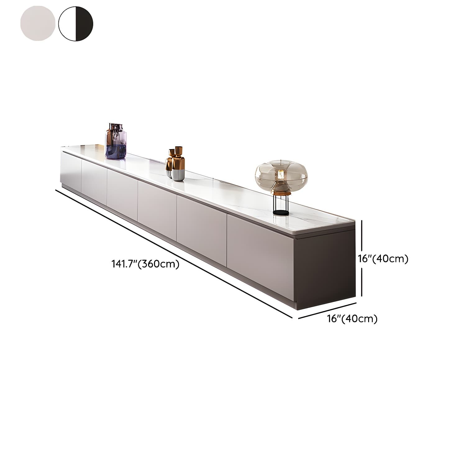 Stone Contemporary with Drawers Wood with Cabinet Media Console - image 21