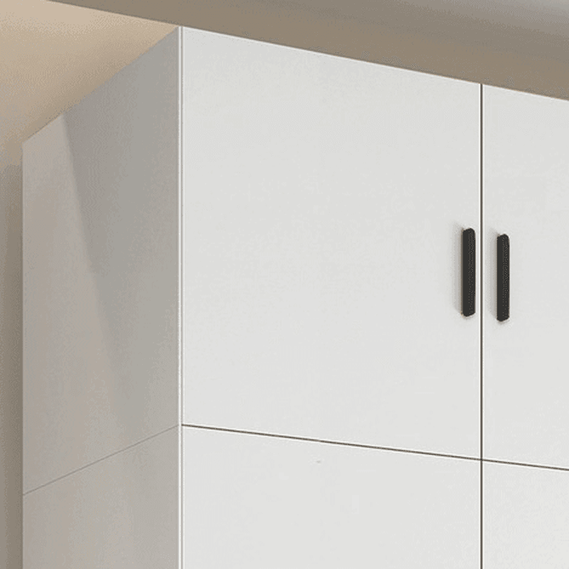 White Lumber Detached Wardrobe Closet with Soft Close Drawer, Door, Interior Shelves, and Clothing Rod - image 7