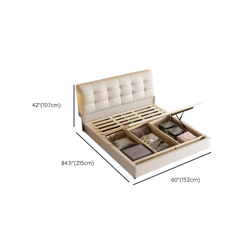 Solid Color Pine Wood Stitch-tufted Storage Included/Pallet Bed Frame for Living Room - image 10