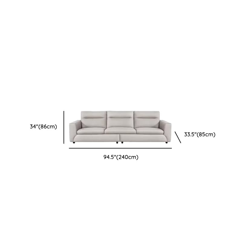 Durable Straight Scratch-proofed Sofa Couch with Pillow Back, Faux Leather, 2-piece Set, Horizontal Orientation, Square Arm - image 9