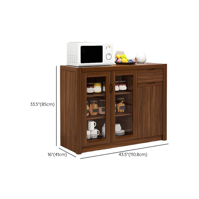 Vintage Style Wood Buffet Sideboard with Cabinets and Drawers - image 23