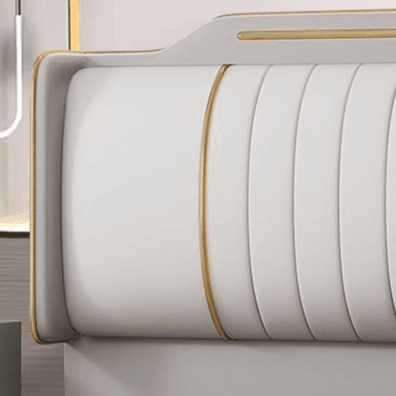 Modish No Distressing Timber Panel Headboard with Rectangle Shape for King Bed, Featuring Sponge Upholstery Fill and Standard Height - image 13