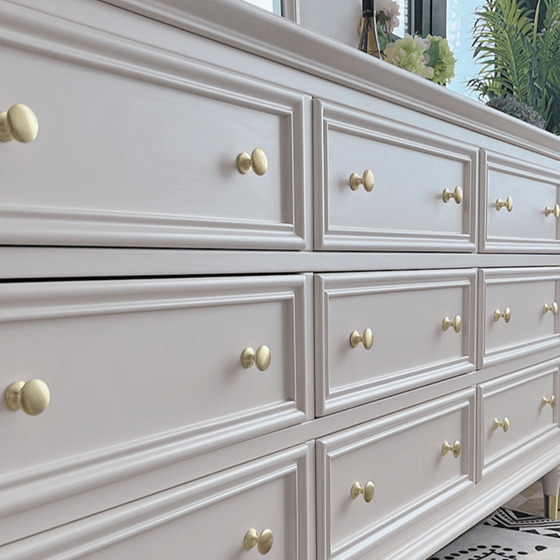 White Simplistic Solid+Composite Wood Double Dresser/Lingerie Chest with 9/8/4 Drawers Horizontal/Vertical - image 3
