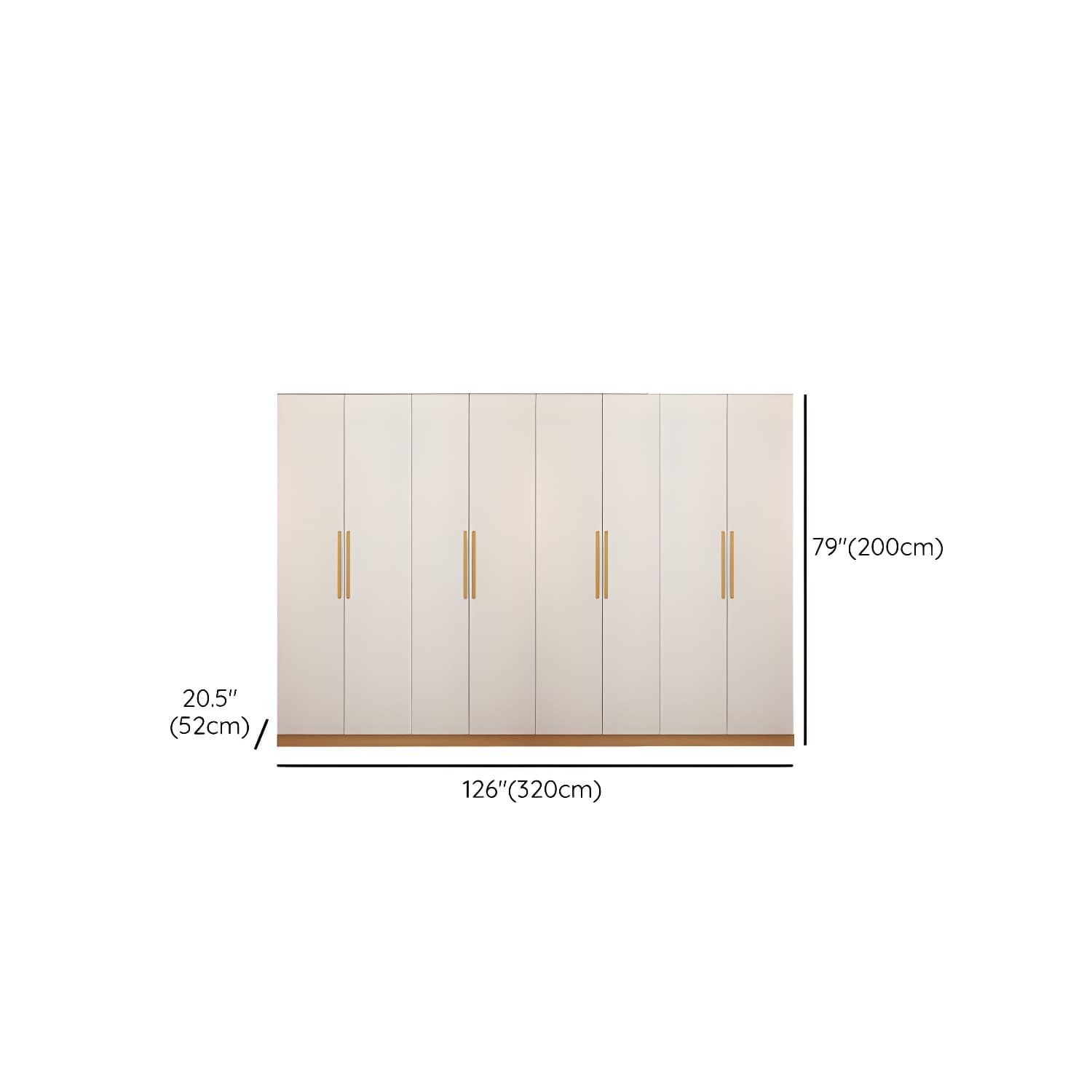 Contemporary Style Wardrobe Wooden Bedroom Closet with Hinged Door - image 23
