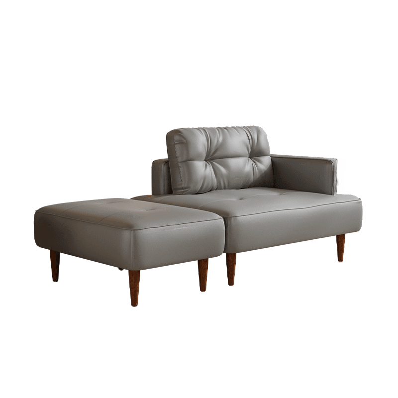 Drawing Room Stain Resistant Loveseat with Tufted Back in Taupe, 2-Person Seating, Receptacle Storage, and Recessed Arm - image 6