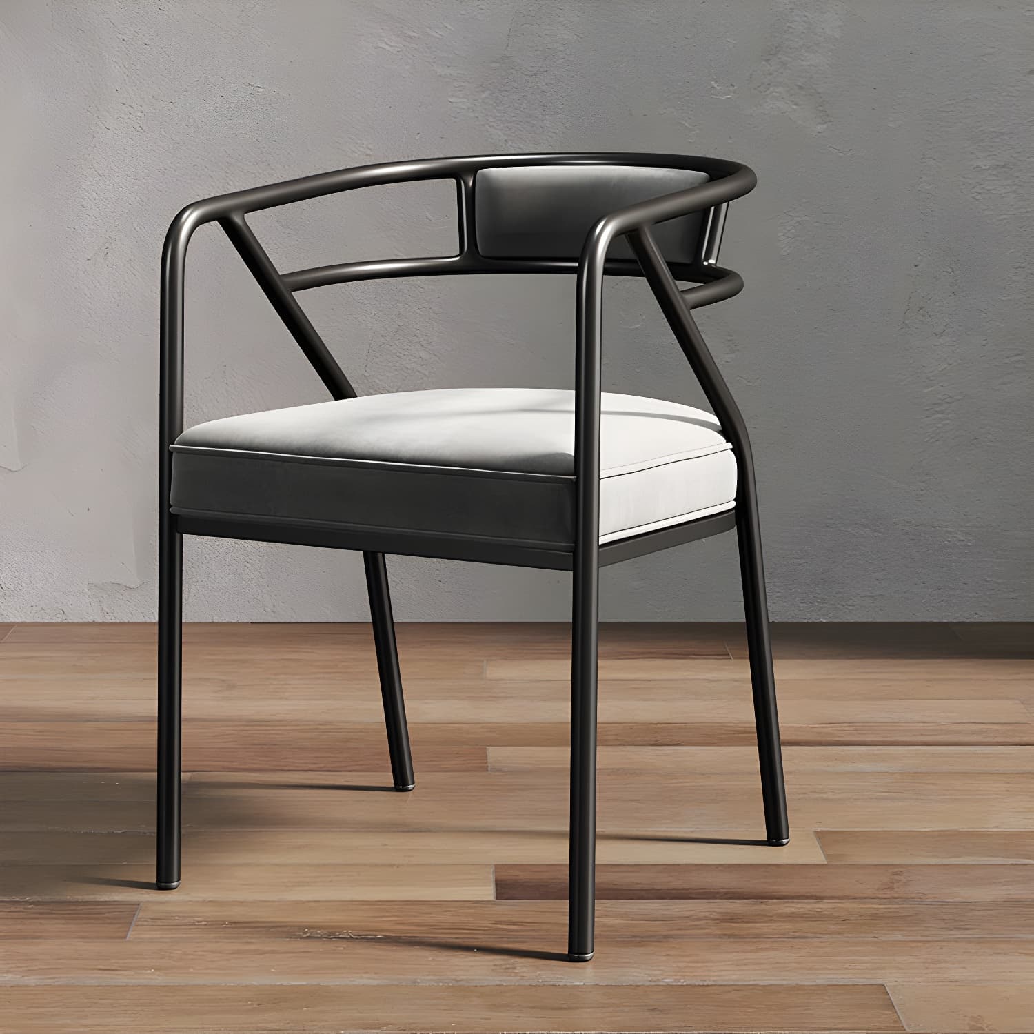 Glam Dining Chair Open Back Upholstered Dining Side Chair with Metal Legs - image 33