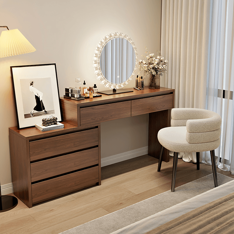 Multi-Purpose Vanity Set with LED Lighting, Scalable, Push-Pull, Adjustable Touch, and Adjustable Brightness - image 3