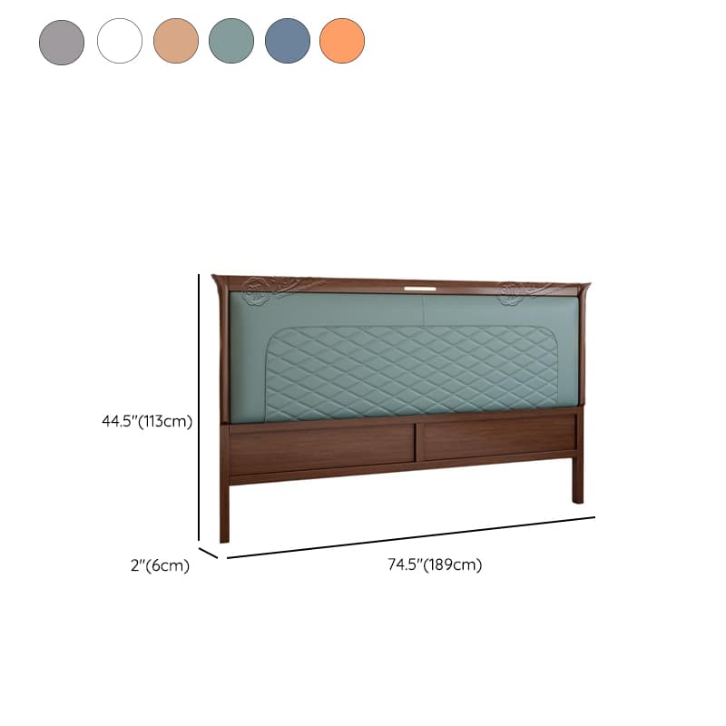Modish No Distressing Rubberwood Panel Headboard with Rectangle Shape for King/Full/Queen Bed, Featuring Sponge Upholstery Fill and Standard Height - image 11