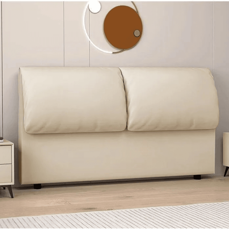 Art Deco Style Panel Headboard in Pine Wood with No Distressing, Rectangle Shape for Full/Queen/Twin XL Bed, Cotton Upholstery, Standard Height
