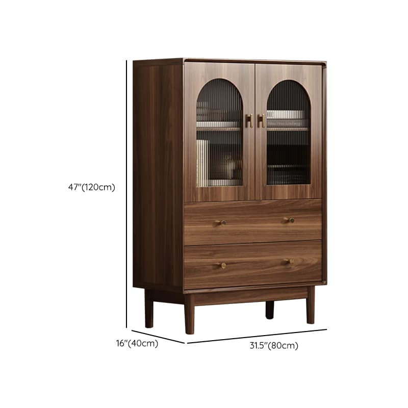 Antique Unattached Accent Cabinet Sitting Room with Drawers & Door - image 14