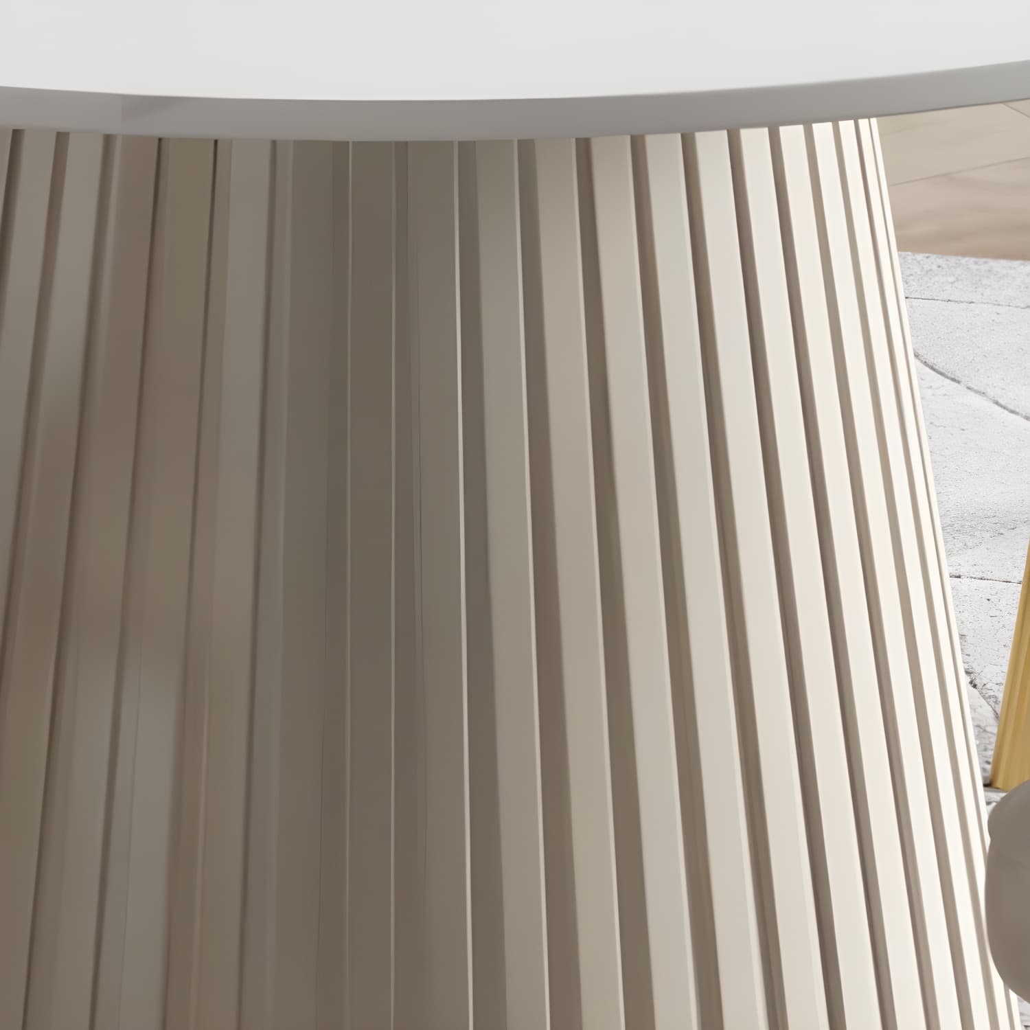 Modern Dinning Table with White Stone Round Dining Table for Kitchen - image 6