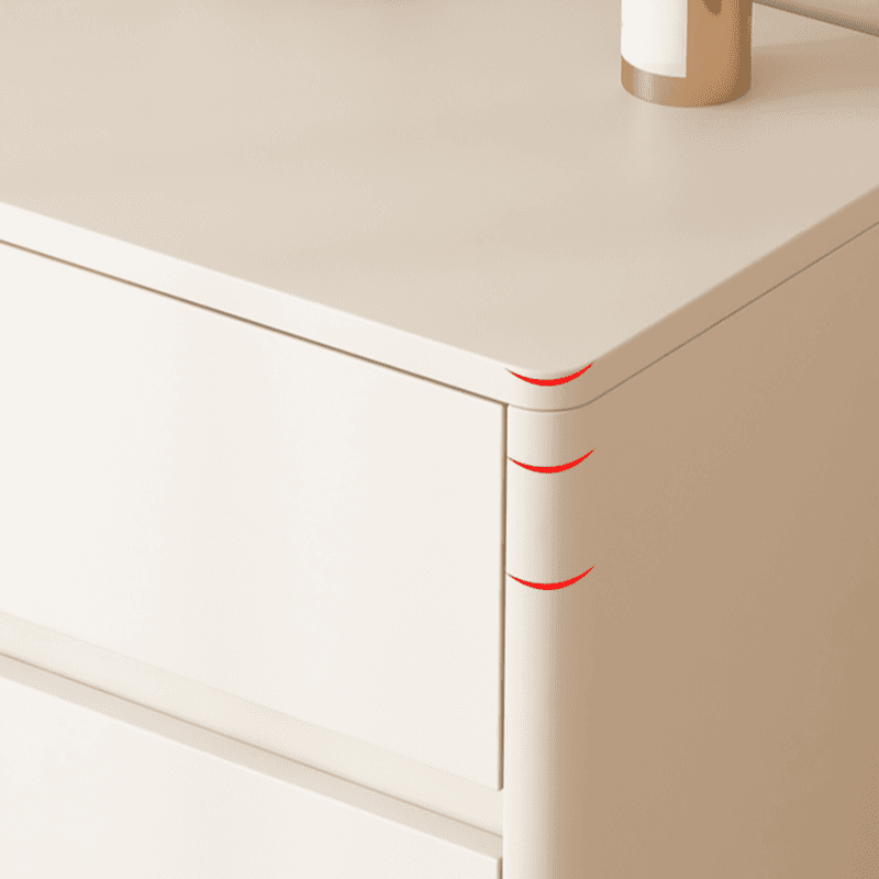 White Trendy Timber Console Dresser/Semainier with 6/8/3 Drawers in Horizontal/Vertical Orientation - image 7