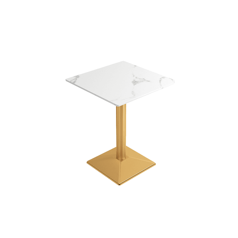 Casual Dining Table with Sintered Stone Top, Fixed Table, Scratch-shielded, for 2/4 People - image 6