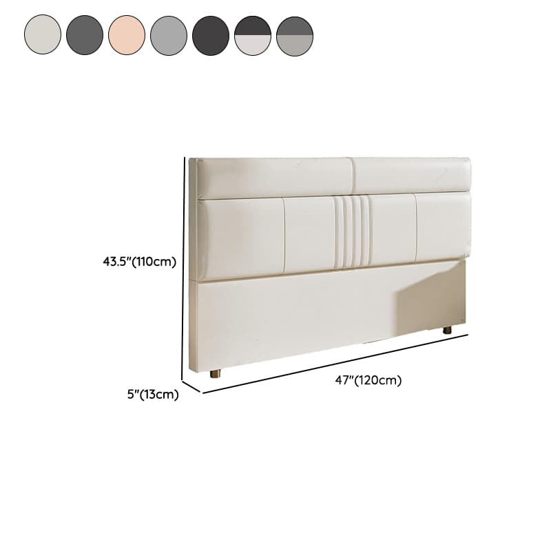 Simplistic Panel Headboard in Pine Wood with Rectangular Shape for King/Queen/Full Bed, Standard Height, Sponge Upholstery, No Distressing - image 12