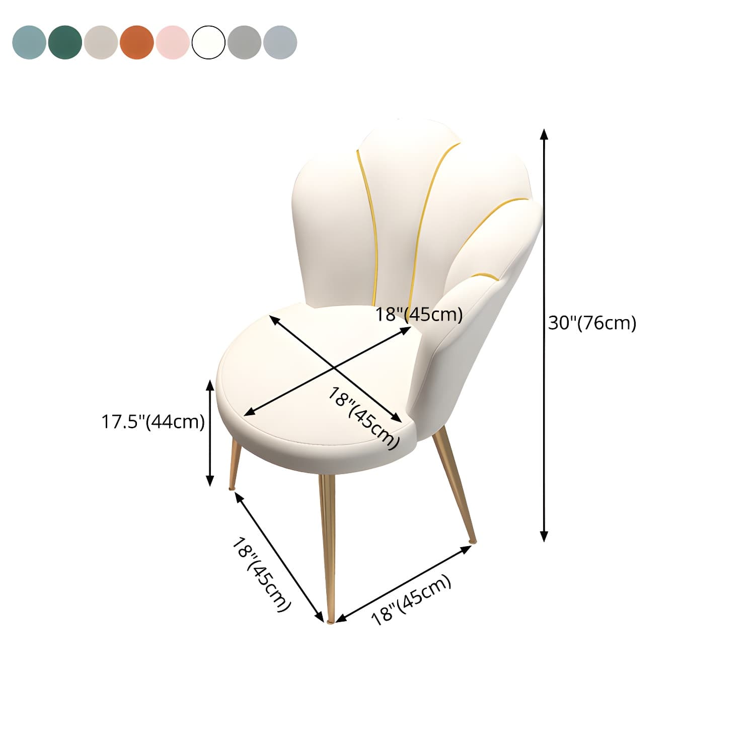 Scandinavian Style Velvet Armless Dining Chair Solid Back Single Dining Chair - image 16