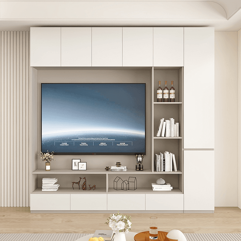 Rectangular Entertainment Center with Hutch, 2 Bookcases, Bridge, and Hutch Included - image 7