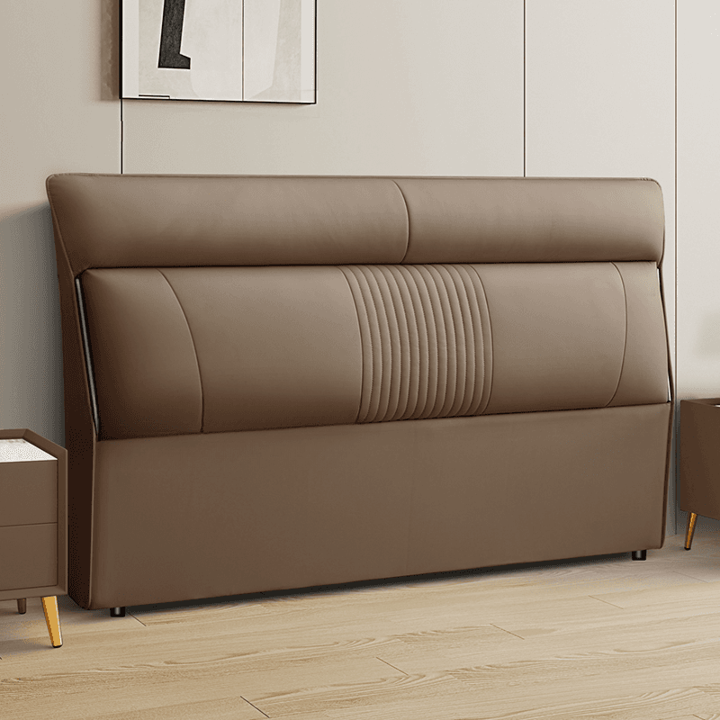 Art Deco Style Panel Headboard in Pine Wood with No Distressing, Rectangle Shape for King/Queen/Full Bed, Featuring Sponge Upholstery and Standard Height - image 3