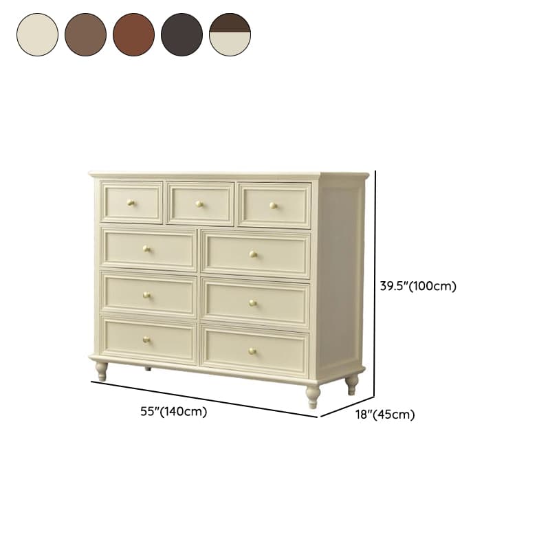 Simplistic Solid+Composite Wood Wardrobe Combo/Lingerie Chest with 7/9/6 Drawers in Horizontal/Vertical Orientation - image 19