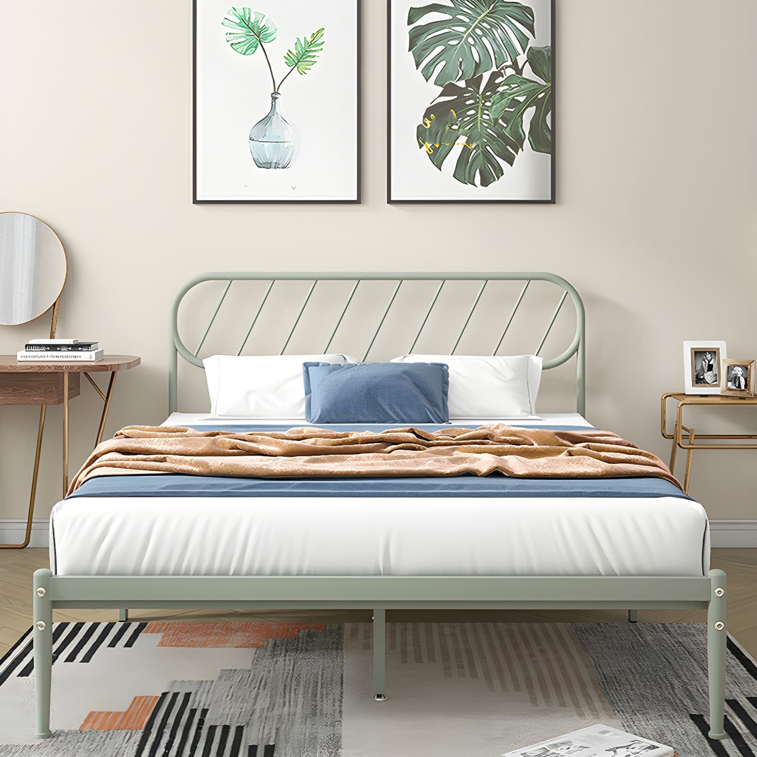 Modern Simple Style Open-Frame Panel with Metal Frame and Leg - image 9