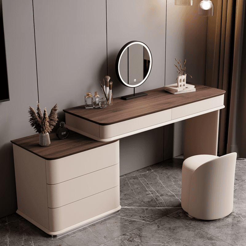 Sleeping Room Scalable Vanity Set/Makeup Vanity with Push-Pull