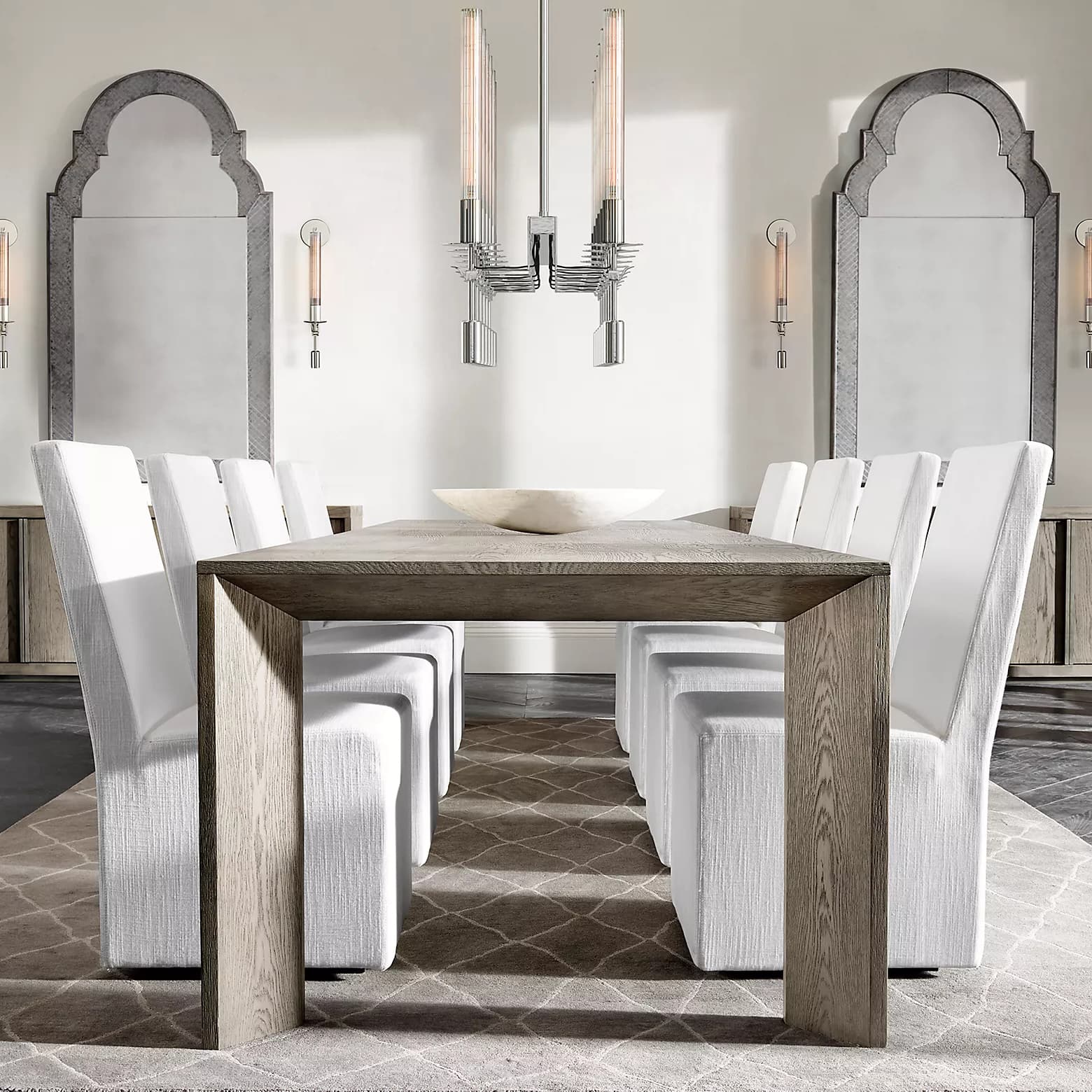 Industrial Pine Wood Dining Table Rectangle Kitchen Wooden Table with 4 Legs - image 4