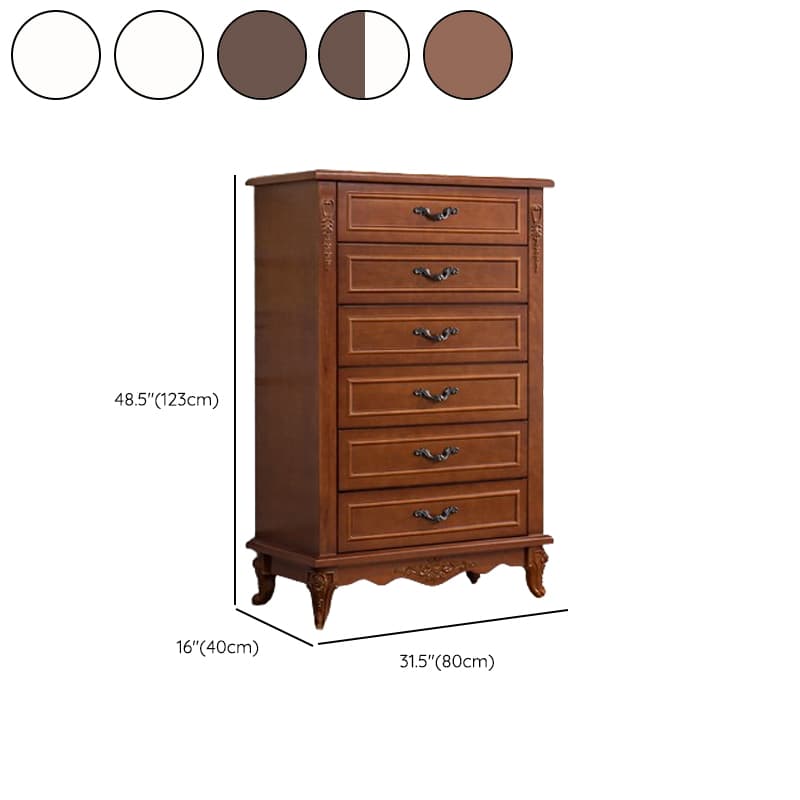 Victorian Style Detached Decorative Cabinet for Sitting Room, Rainproof with 4-6 Drawers and Cabriole Leg - image 17