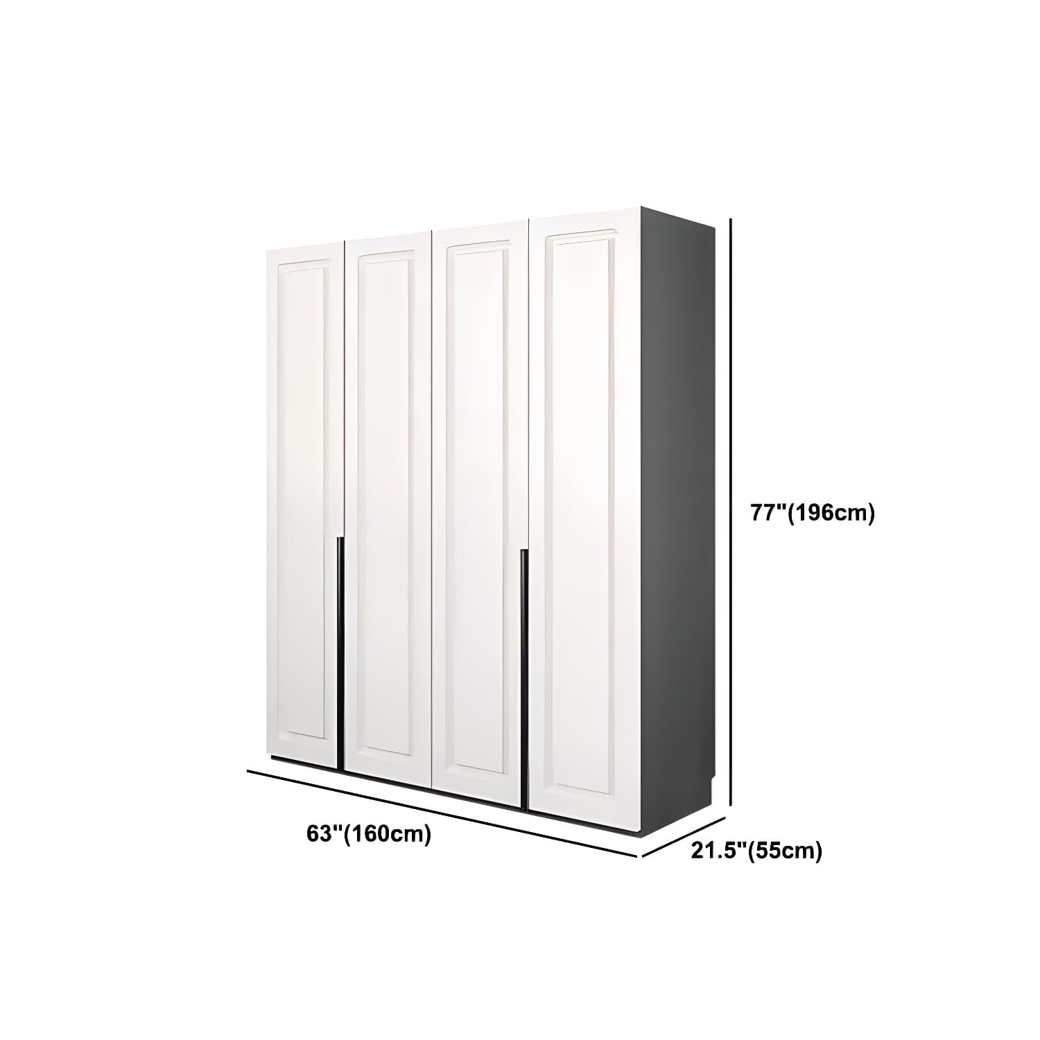 Modern Style Wooden Wardrobe Soft Close Door Wardrobe Closet with Drawer - image 19