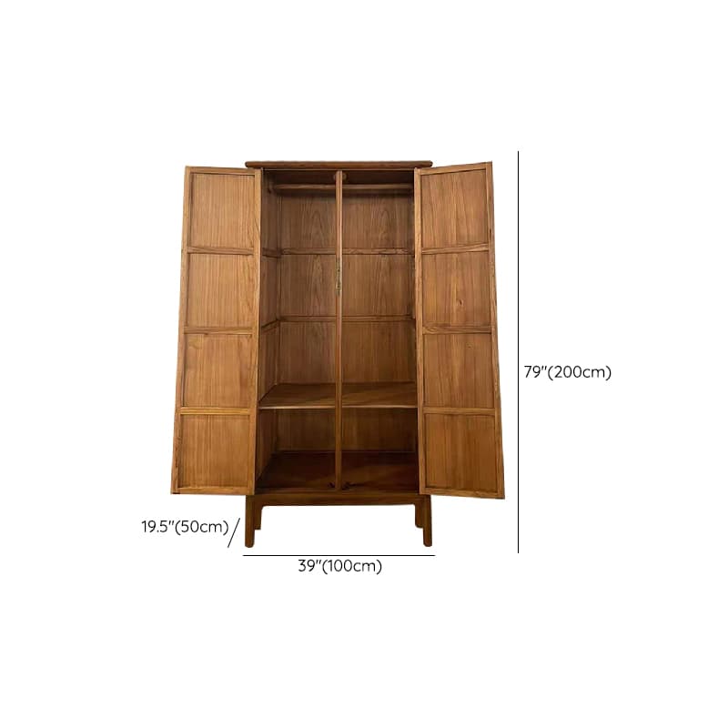 Classic Elm Wood Unattached Utility Cabinet for Drawing Room - image 6