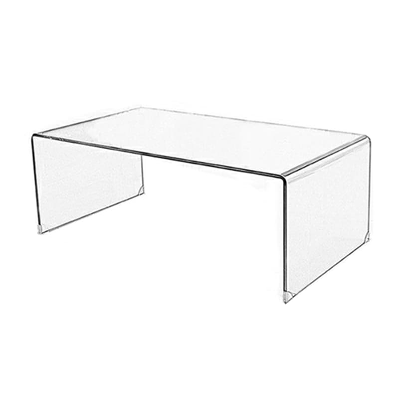 Modernism Oblong Cocktail Table in Glass with Sled Base for Living Room - image 7