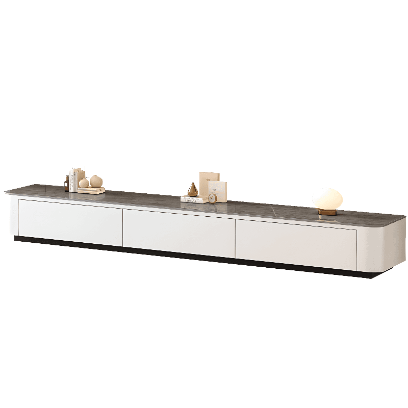 Casual Sintered Stone Cabinet Storage TV Stand for Sitting Room, 4-Drawer/3-Drawer - image 5
