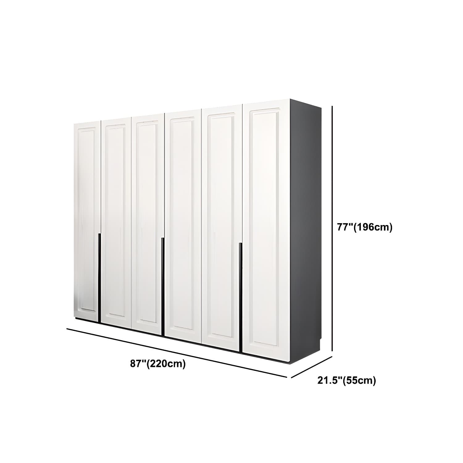 Modern Style Wooden Wardrobe Soft Close Door Wardrobe Closet with Drawer - image 23