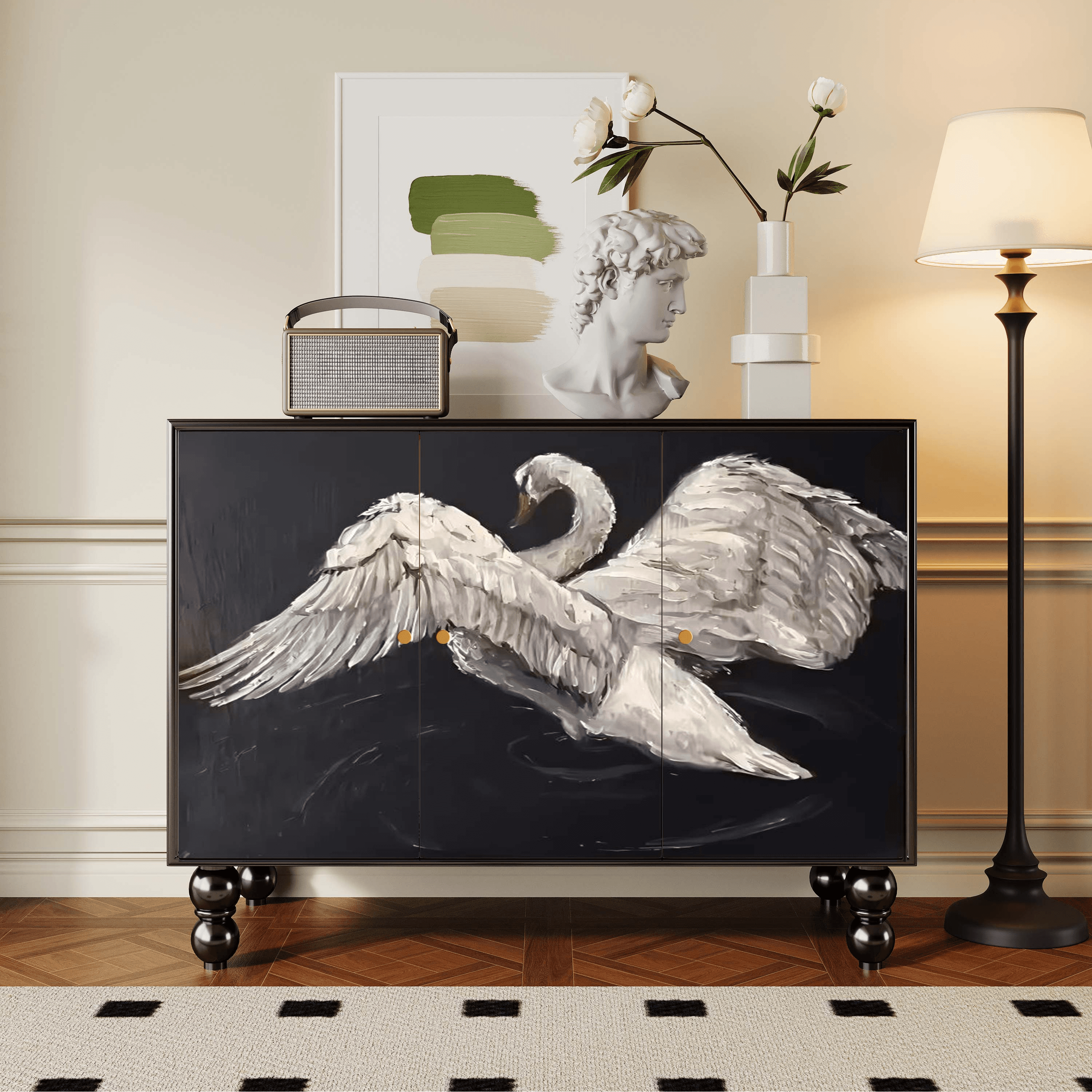 Parlor Detached Sideboard with Six Internal Shelves and Benchtop - image 4