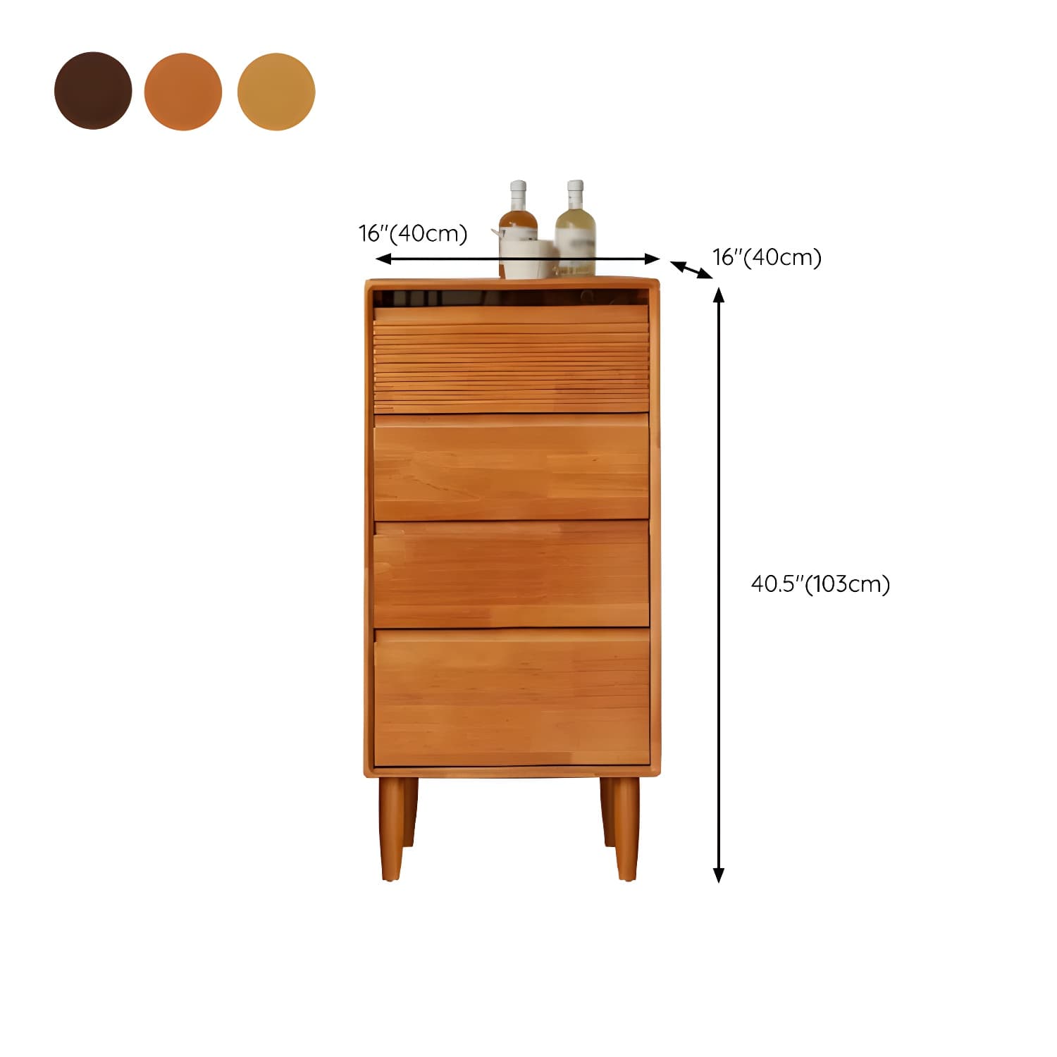 Cabinetry Concept Modern Wood Dresser with Drawers in Narrow Width - image 20